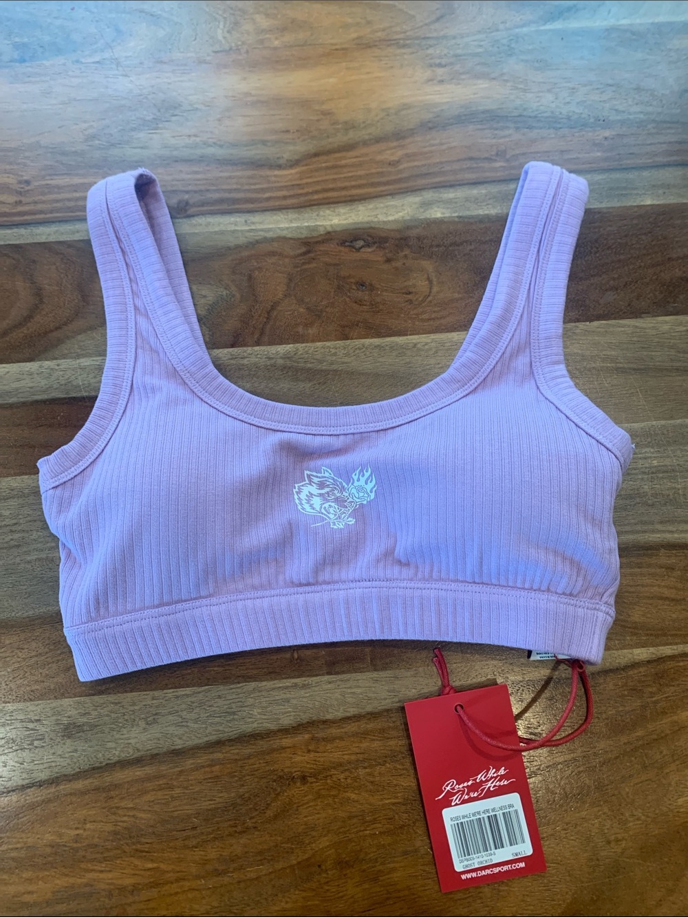 Darc Sport Lavender Ribbed Scoop Sports Bra